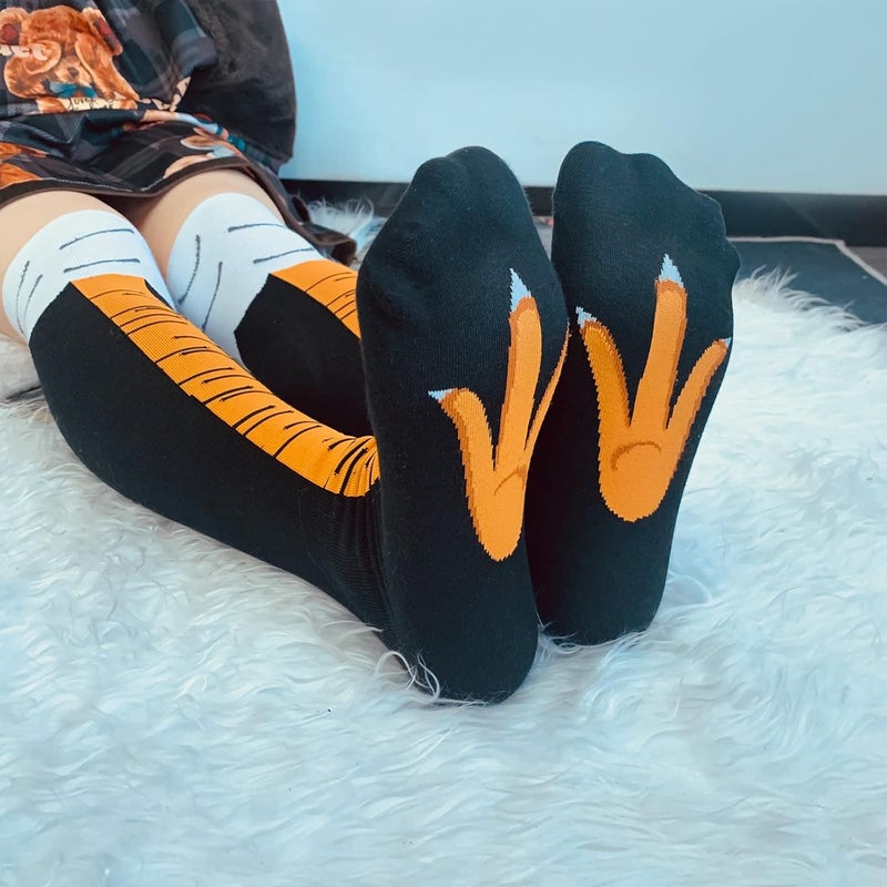 WHOTAY Crazy Funny Chicken Leg Socks for Women Men Novelty Chicken Feet Socks White Elephant Gifts for Adults Gag Gifts - Image 3